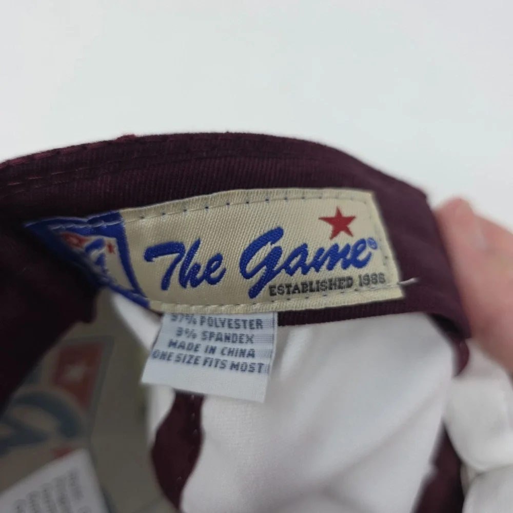 The Game Mississippi State Bulldogs Women OS Maroon White Baseball Cap Hat NWT